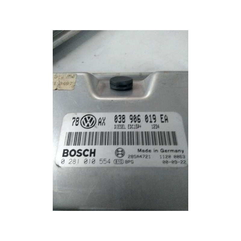 Recambio de centralita motor uce para volkswagen passat berlina (3b3) 1.9 tdi referencia OEM IAM 0281010554 038906019EA EDC15P