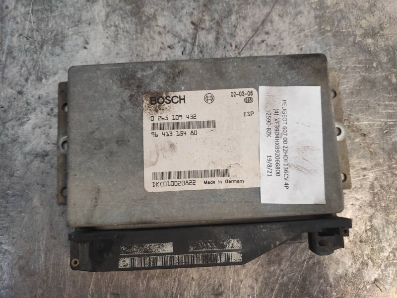 Recambio de centralita abs para peugeot 607 (s1) pack referencia OEM IAM 0265109432 9641315480 
