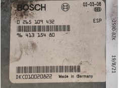 Recambio de centralita abs para peugeot 607 (s1) pack referencia OEM IAM 0265109432 9641315480  2