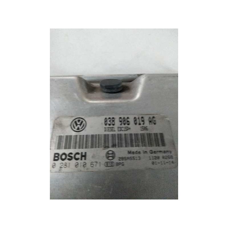 Recambio de centralita motor uce para volkswagen polo (9n3) 1.9 tdi referencia OEM IAM 0281010671 038906019AG EDC15P Recambio de centralita motor uce para volkswagen polo (9n3) 1.9 tdi referencia OEM IAM 0281010671 038906019AG EDC15P