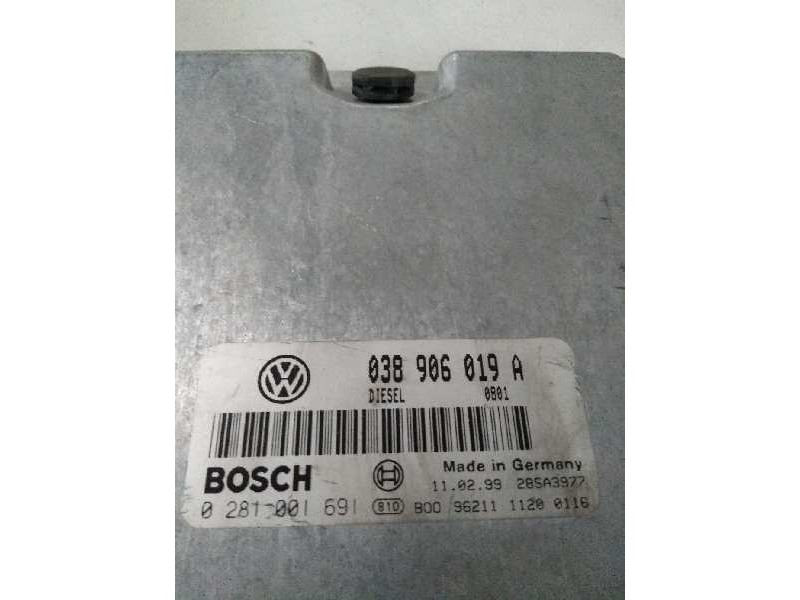 Recambio de centralita motor uce para volkswagen passat berlina (3b2) referencia OEM IAM 0281001691 038906019A  Recambio de centralita motor uce para volkswagen passat berlina (3b2) referencia OEM IAM 0281001691 038906019A