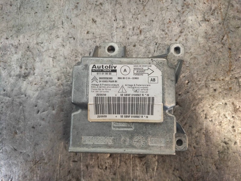 Recambio de centralita airbag para citroen berlingo station wagon sx multispace referencia OEM IAM 61101990 9665558380 