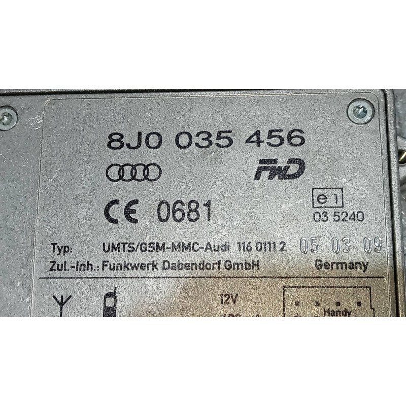 Recambio de modulo electronico para audi a4 avant (8k5) (2008) 2.0 16v tdi referencia OEM IAM 8J0035456  