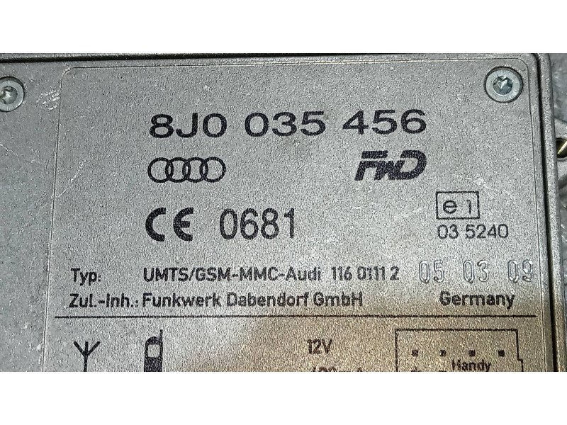 Recambio de modulo electronico para audi a4 avant (8k5) (2008) 2.0 16v tdi referencia OEM IAM 8J0035456  