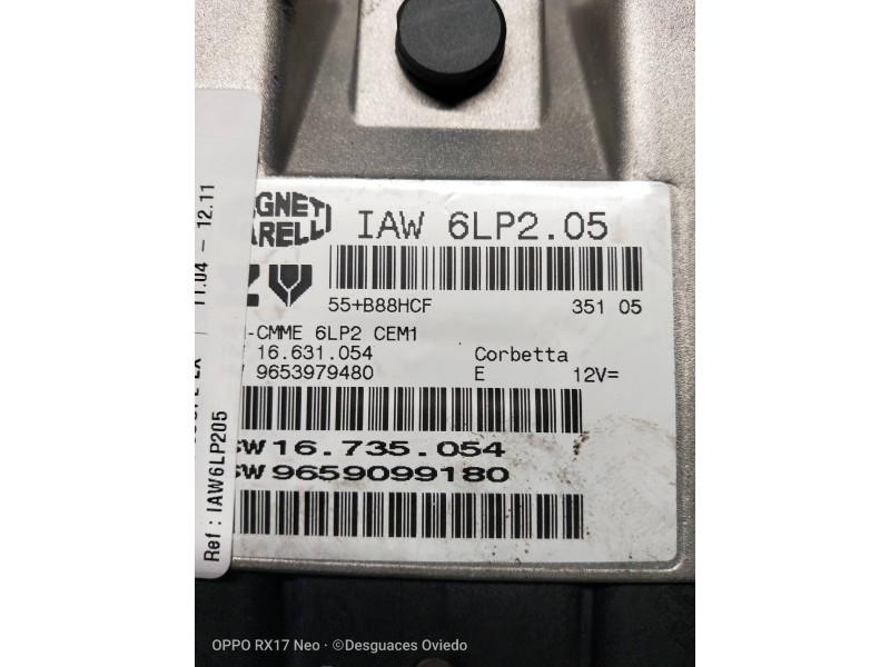 Recambio de centralita motor uce para citroen c4 coupe lx referencia OEM IAM IAW6LP205 9653979480 9659099180