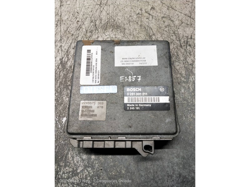 Recambio de centralita motor uce para bmw serie 3 berlina (e36) 325td referencia OEM IAM 0281001211 2245191 