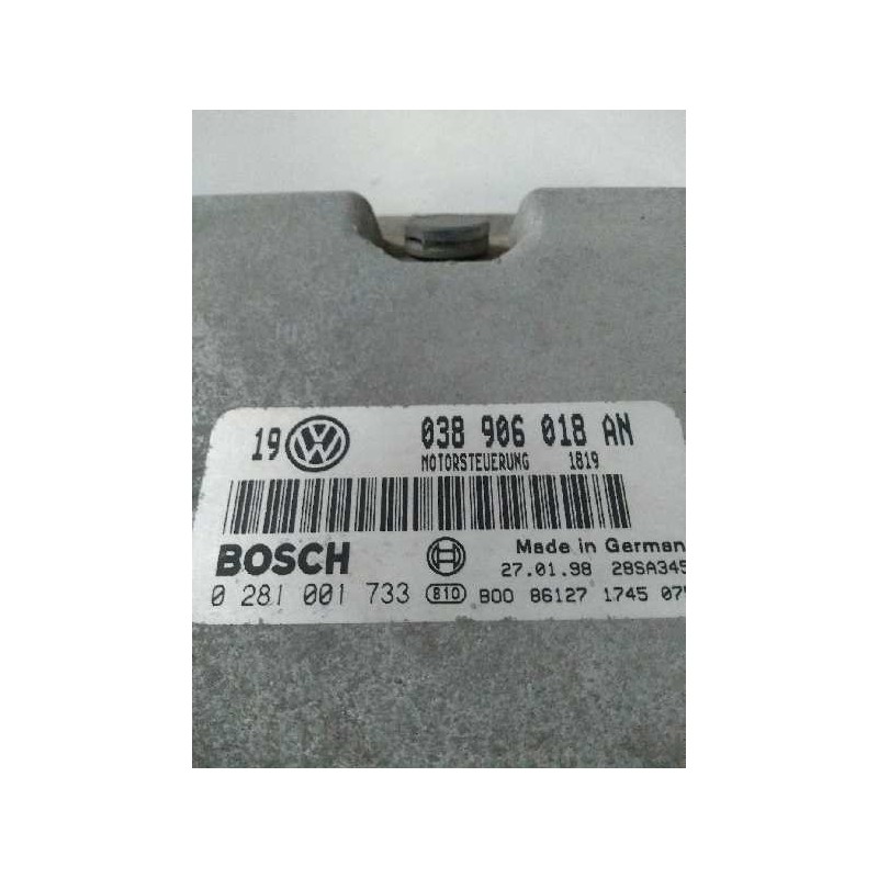 Recambio de centralita motor uce para volkswagen golf iv berlina (1j1) 1.9 tdi referencia OEM IAM 0281001733 038906018AN 