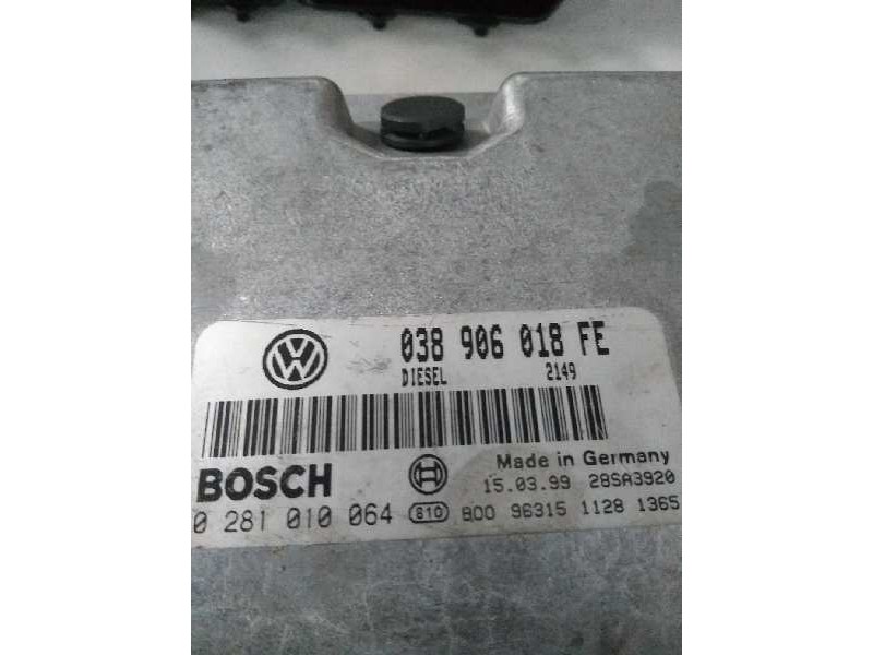 Recambio de centralita motor uce para volkswagen passat berlina (3b2) 1.9 tdi referencia OEM IAM 0281010064 038906018FE 