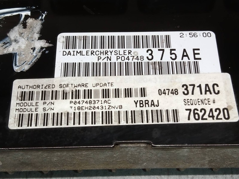 Recambio de centralita motor uce para chrysler voyager (rg) 3.3 lx referencia OEM IAM P04748375AE  