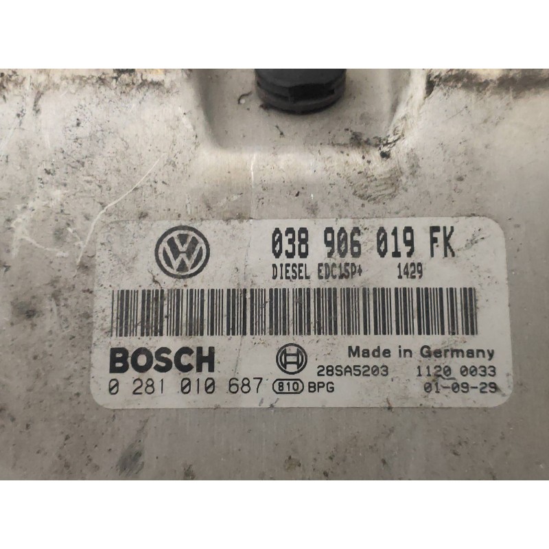 Recambio de centralita motor uce para seat leon (1m1) sport f.r. referencia OEM IAM 0281010687 038906019FK BOSCH