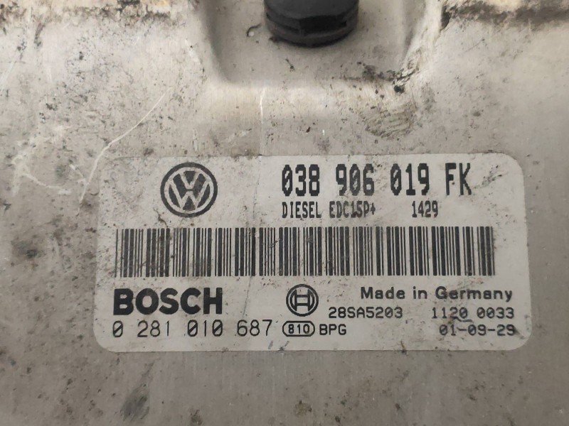 Recambio de centralita motor uce para seat leon (1m1) sport f.r. referencia OEM IAM 0281010687 038906019FK BOSCH