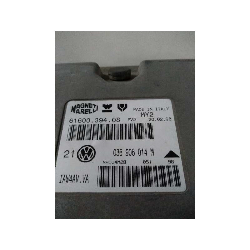 Recambio de centralita motor uce para volkswagen golf iv berlina (1j1) 1.4 16v referencia OEM IAM 036906014M IAW4AVVA 6160039408