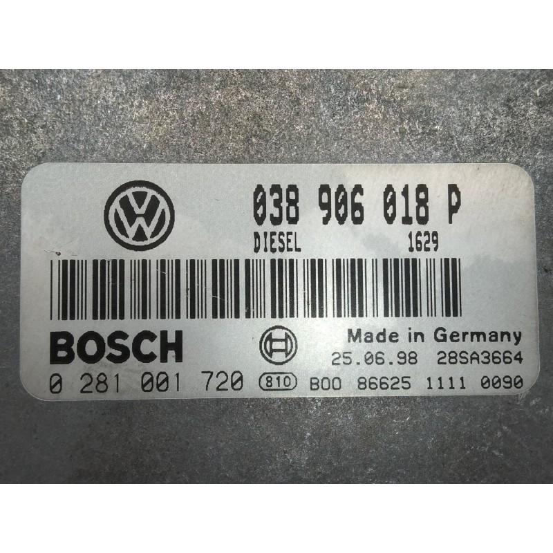 Recambio de centralita motor uce para volkswagen passat variant (3b5) comfortline referencia OEM IAM 0281001720 038906018P 