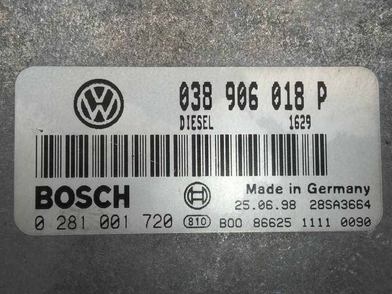 Recambio de centralita motor uce para volkswagen passat variant (3b5) comfortline referencia OEM IAM 0281001720 038906018P 