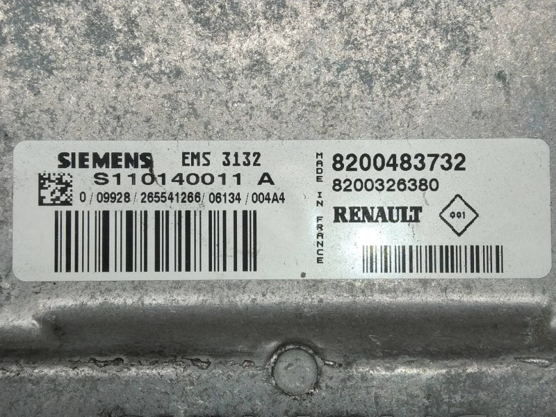 Recambio de centralita motor uce para dacia logan ambiance referencia OEM IAM S110140011A 8200483732 8200326380 EMS3132
