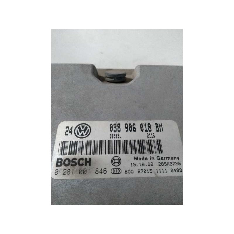 Recambio de centralita motor uce para volkswagen golf iv berlina (1j1) 1.9 tdi referencia OEM IAM 0281001846 038906018BM 