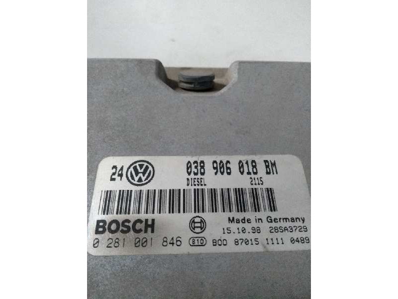 Recambio de centralita motor uce para volkswagen golf iv berlina (1j1) 1.9 tdi referencia OEM IAM 0281001846 038906018BM 
