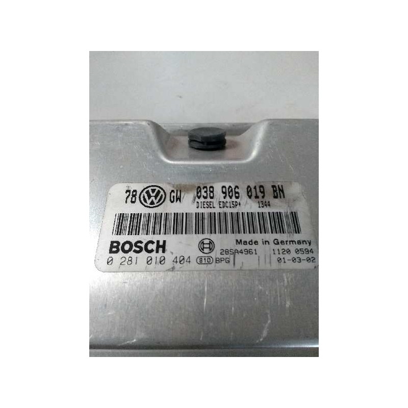 Recambio de centralita motor uce para volkswagen passat berlina (3b3) 1.9 tdi referencia OEM IAM 0281010404 038906019BN EDC15P