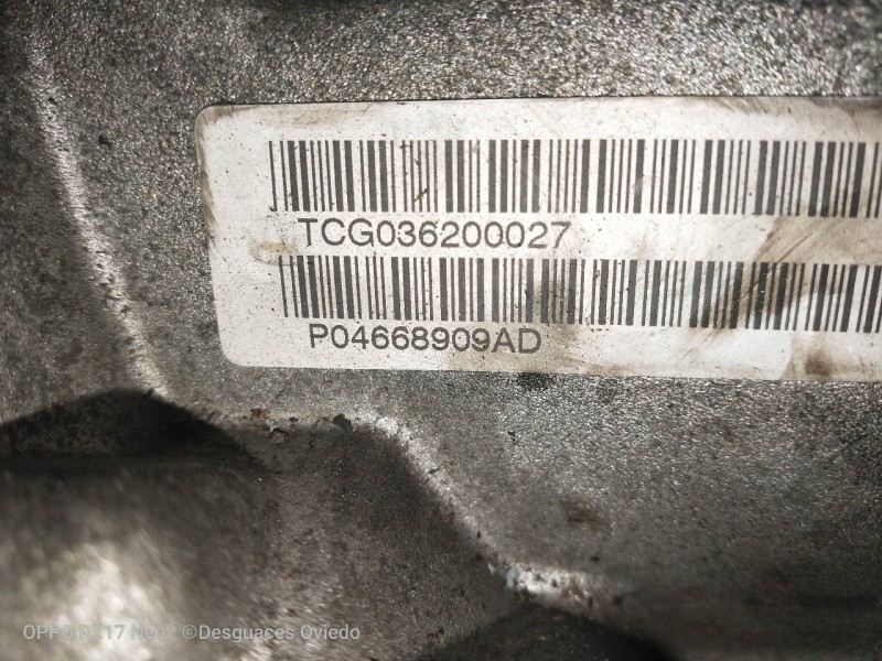 Recambio de caja cambios para chrysler pt cruiser (pt) 2.2 crd cat referencia OEM IAM P04668909AD TGC036200027 