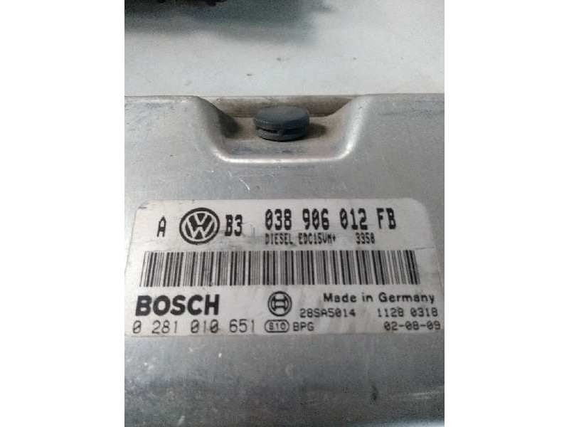 Recambio de centralita motor uce para volkswagen bora berlina (1j2) 1.9 tdi referencia OEM IAM 0281010651 038906012FB EDC15VM Recambio de centralita motor uce para volkswagen bora berlina (1j2) 1.9 tdi referencia OEM IAM 0281010651 038906012FB EDC15VM