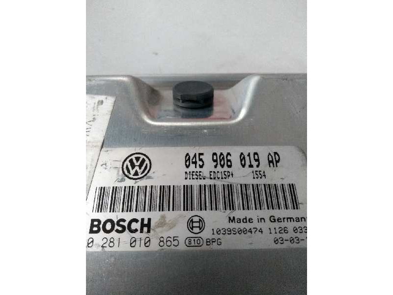 Recambio de centralita motor uce para volkswagen polo (9n1) 1.4 tdi referencia OEM IAM 0281010865 045906019AP EDC15P