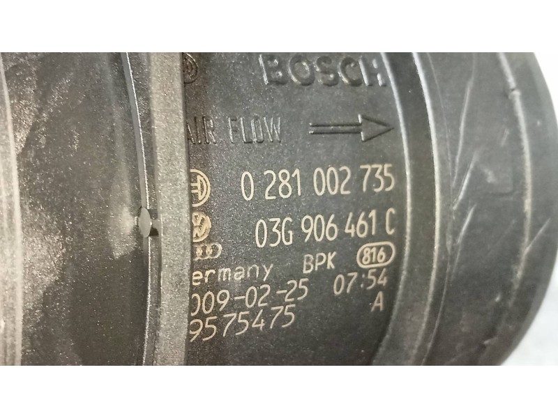 Recambio de caudalimetro para audi a4 avant (8k5) (2008) 2.0 16v tdi referencia OEM IAM 0281002735 03G906461C 