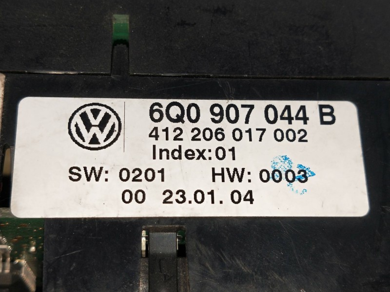 Recambio de mando calefaccion / aire acondicionado para volkswagen polo (9n3) 1.9 tdi referencia OEM IAM 6Q0907044B 412206017002