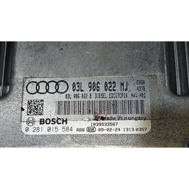 Recambio de centralita motor uce para audi a4 avant (8k5) (2008) 2.0 16v tdi referencia OEM IAM 0281015584 03L906022MJ 
