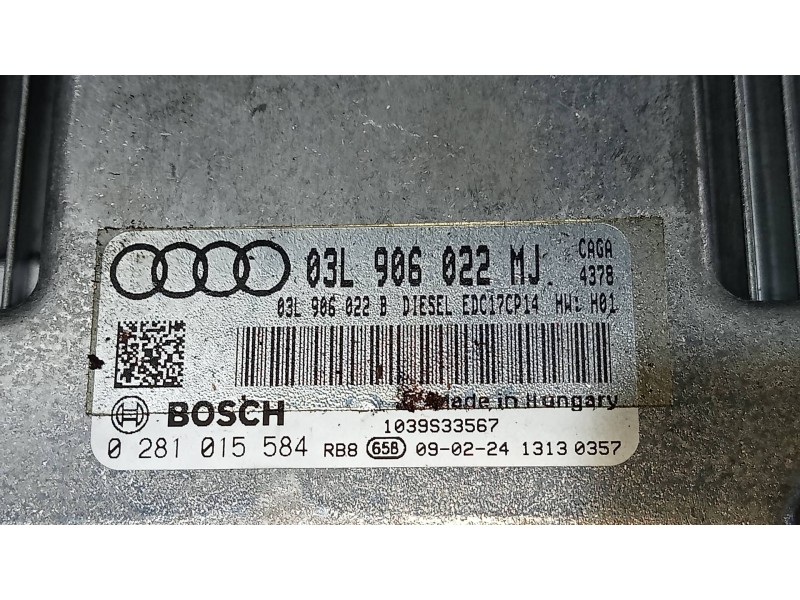 Recambio de centralita motor uce para audi a4 avant (8k5) (2008) 2.0 16v tdi referencia OEM IAM 0281015584 03L906022MJ 