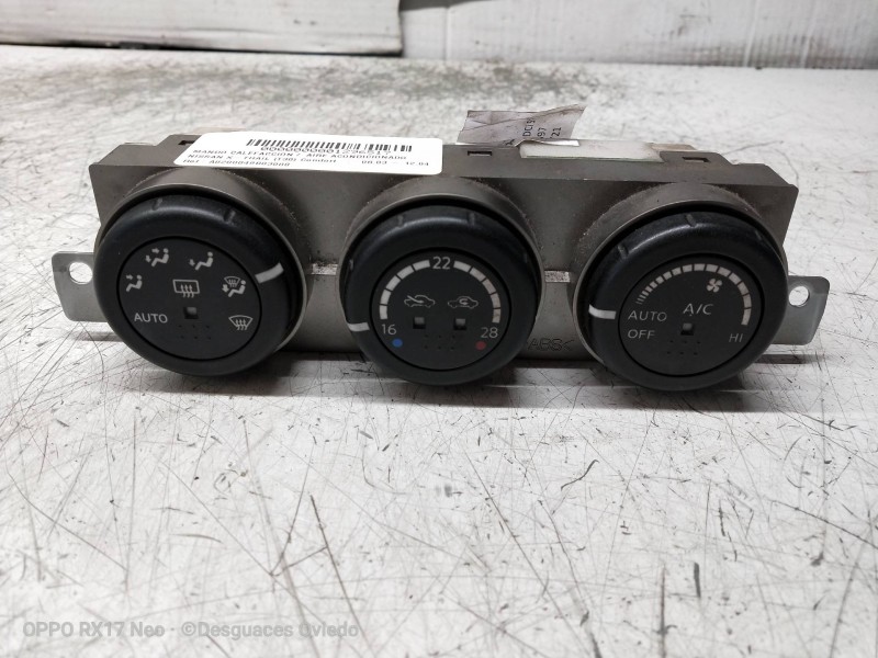 Recambio de mando calefaccion / aire acondicionado para nissan x-trail (t30) comfort referencia OEM IAM A0200049B03000 27500ES71