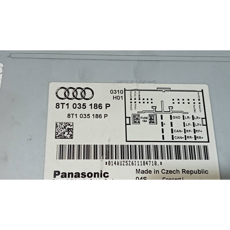 Recambio de sistema audio / radio cd para audi a4 avant (8k5) (2008) 2.0 16v tdi referencia OEM IAM 8T1035186P  