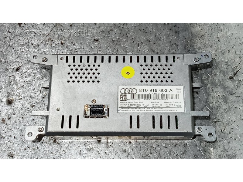 Recambio de pantalla multifuncion para audi a4 avant (8k5) (2008) 2.0 16v tdi referencia OEM IAM 8T0919603A  