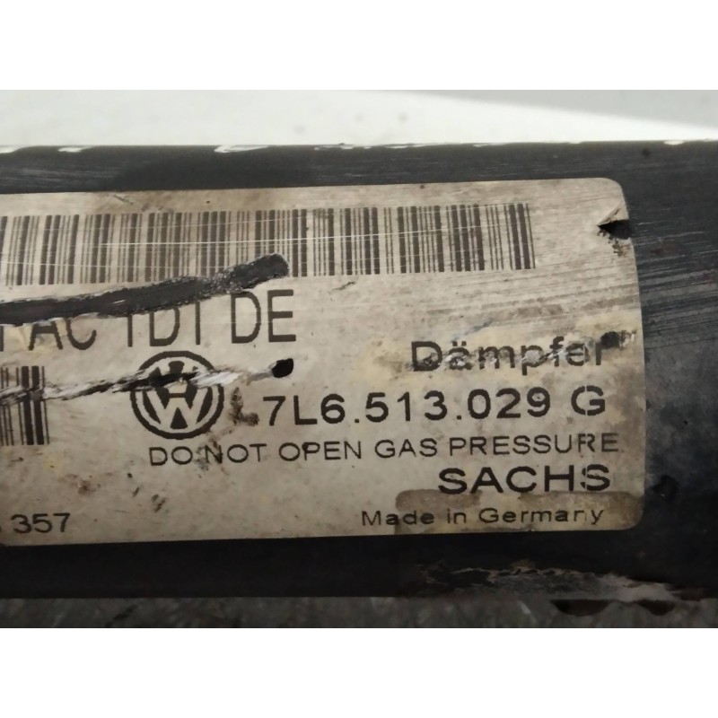 Recambio de amortiguador trasero izquierdo para volkswagen touareg (7la) 3.0 v6 tdi dpf referencia OEM IAM 7L6513029G  