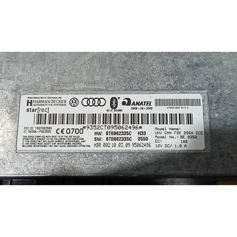 Recambio de modulo electronico para audi a4 avant (8k5) (2008) 2.0 16v tdi referencia OEM IAM 8T0862335C  