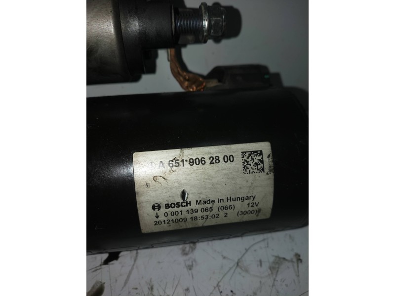 Recambio de motor arranque para mercedes clase c (w204) berlina c 200 cdi blueefficiency (204.001) referencia OEM IAM 0001139065