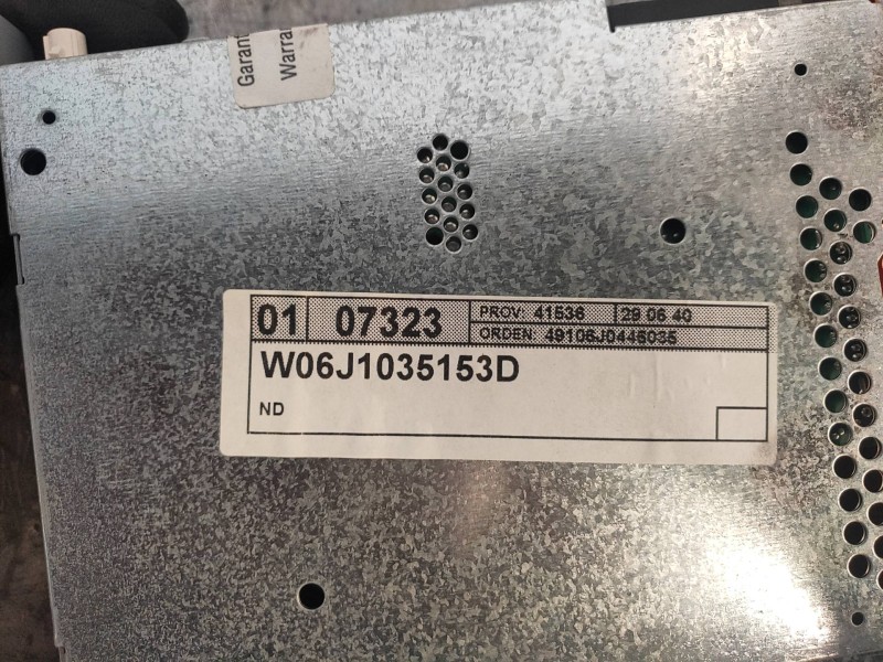 Recambio de sistema audio / radio cd para seat ibiza sc (6j1) sport referencia OEM IAM 6J1035153D  