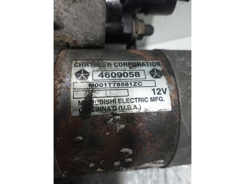 Recambio de motor arranque para chrysler stratus cabrio (jx) 2.5 limited referencia OEM IAM 4609058 M001T785861ZC 