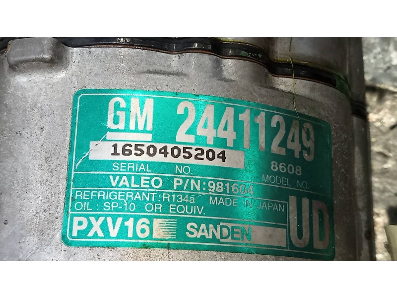 Recambio de compresor aire acondicionado para opel vectra c berlina club referencia OEM IAM PXV168608 24411249 
