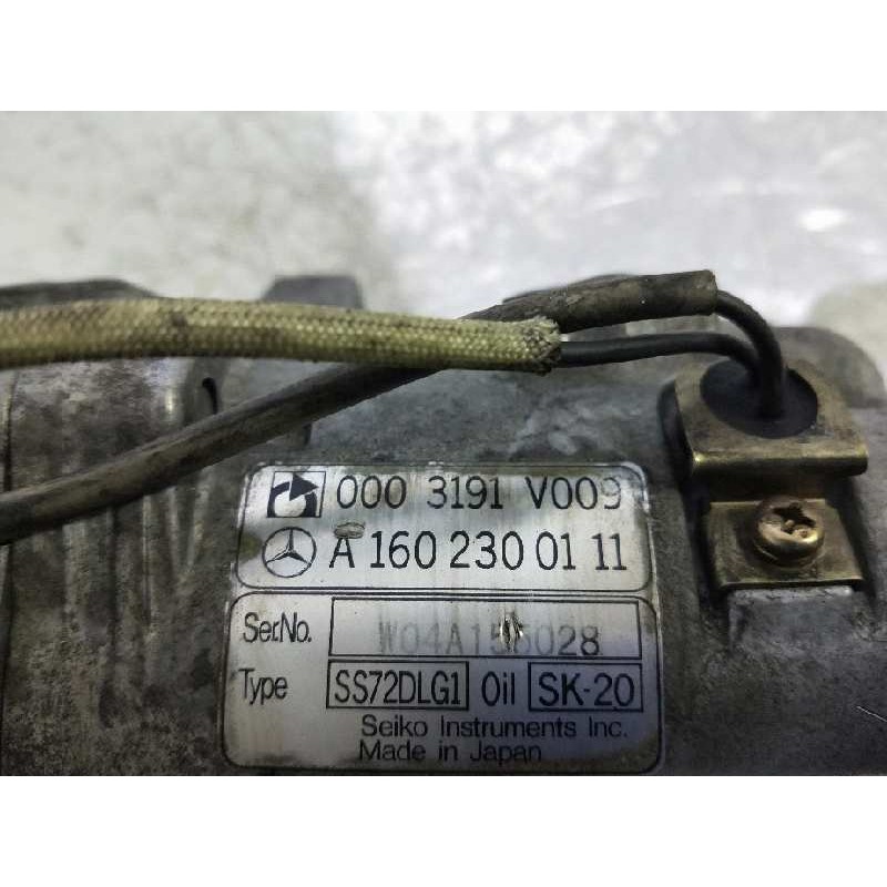 Recambio de compresor aire acondicionado para smart roadster 0.7 turbo cat referencia OEM IAM A1602300111 0003191V009 SS72DLG1