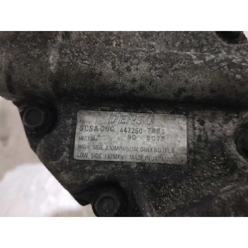 Recambio de compresor aire acondicionado para toyota corolla familiar (e12) 1.4 turbodiesel cat referencia OEM IAM 4472607961 SC
