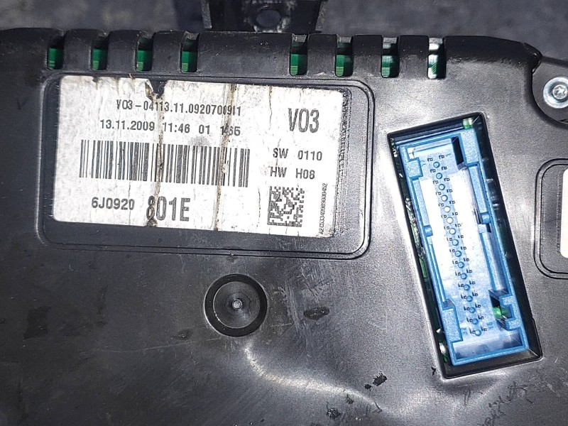 Recambio de cuadro instrumentos para seat ibiza sc (6j1) bocanegra referencia OEM IAM 6J0920801E  