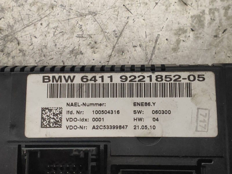 Recambio de mando calefaccion / aire acondicionado para bmw x1 (e84) xdrive 23d referencia OEM IAM 6411922185205 A2C53399847 641