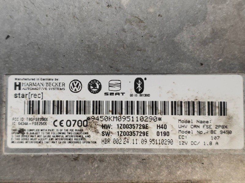 Recambio de modulo electronico para seat ibiza sc (6j1) bocanegra referencia OEM IAM 1Z0035729E  