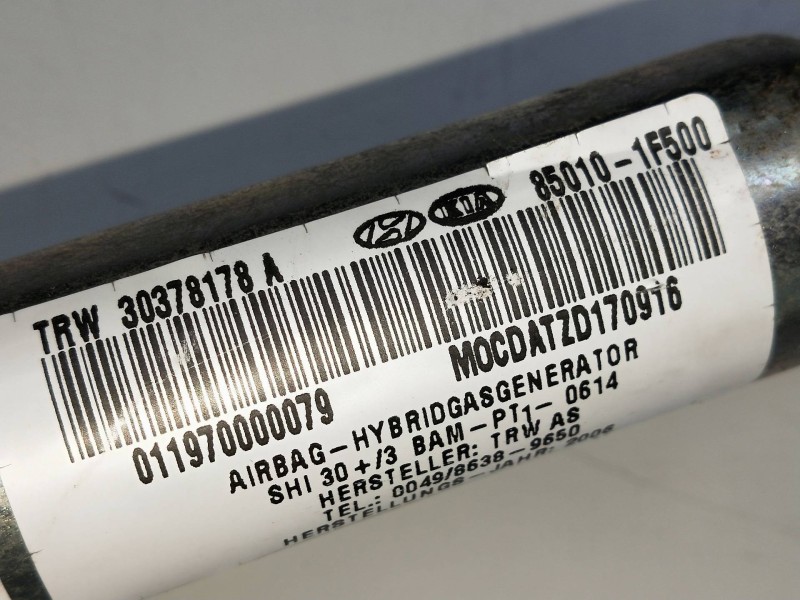 Recambio de airbag cortina delantero izquierdo para kia sportage 2.0 crdi referencia OEM IAM 850101F500  
