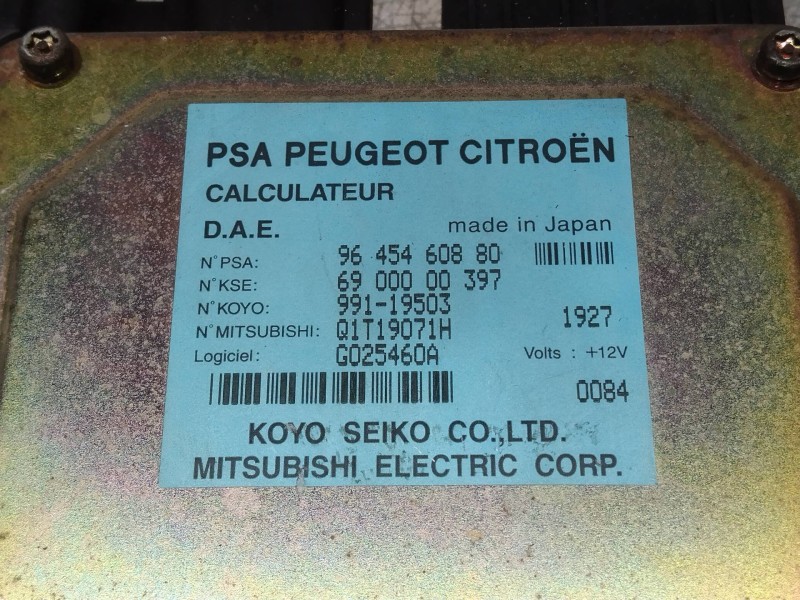 Recambio de centralita direccion para citroen c3 1.4 sx plus referencia OEM IAM 9645460880 6900000397 