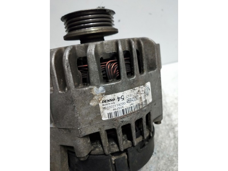 Recambio de alternador para fiat punto berlina (188) 1.2 8v feel referencia OEM IAM 46843093 DENSO  Recambio de alternador para fiat punto berlina (188) 1.2 8v feel referencia OEM IAM 46843093 DENSO