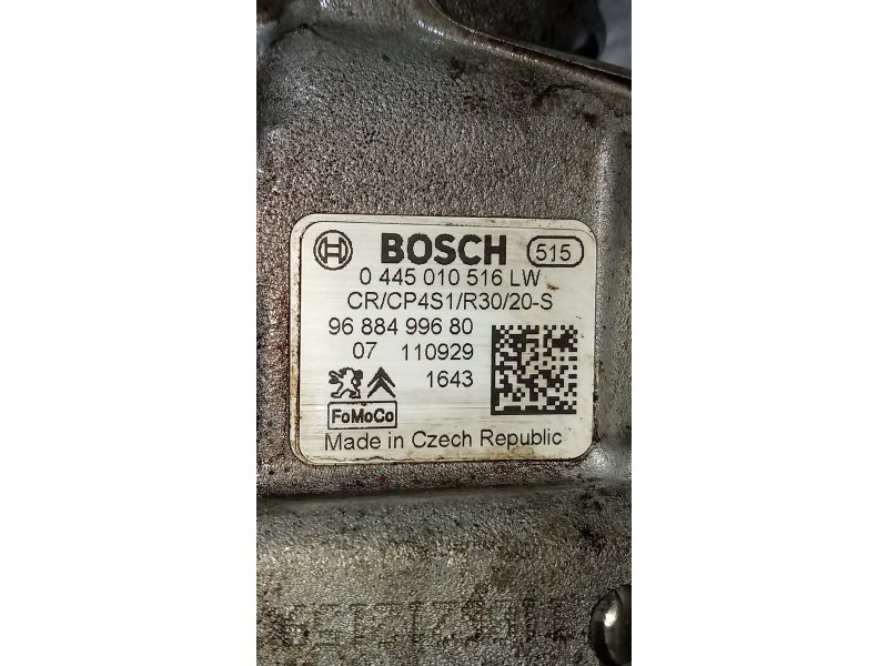 Recambio de bomba inyeccion para peugeot 207 urban referencia OEM IAM 0445010516 9688499680 