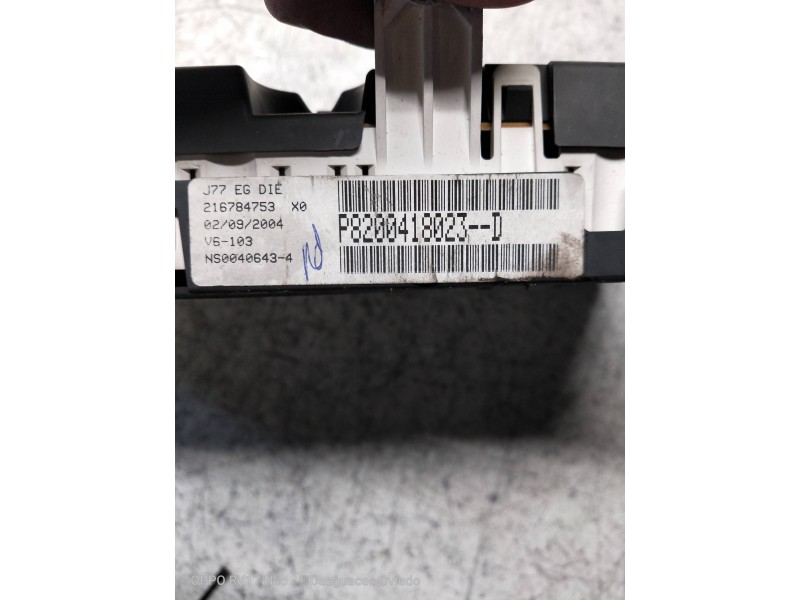 Recambio de cuadro instrumentos para renault modus confort dynamique referencia OEM IAM P8200418023D 216784753 NS00406434