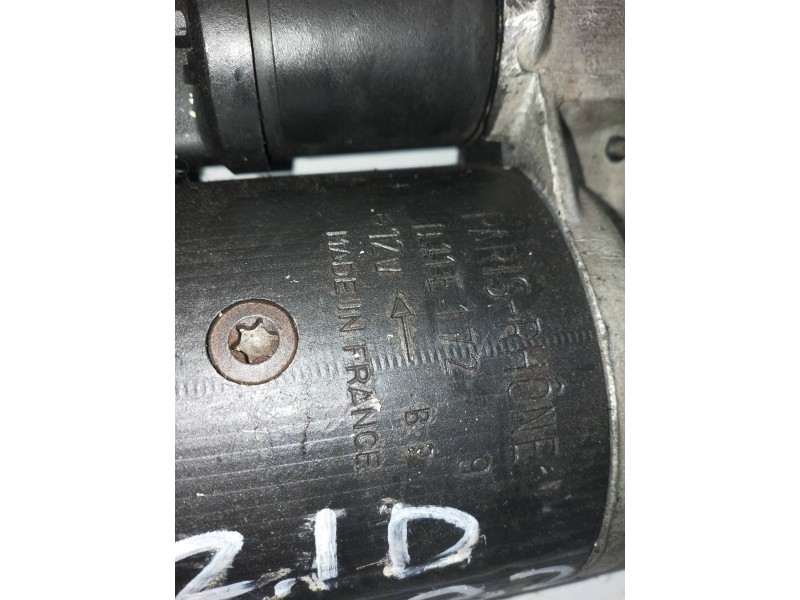Recambio de motor arranque para renault 18 gtd referencia OEM IAM 011E172 PARIS RHONE  Recambio de motor arranque para renault 18 gtd referencia OEM IAM 011E172 PARIS RHONE