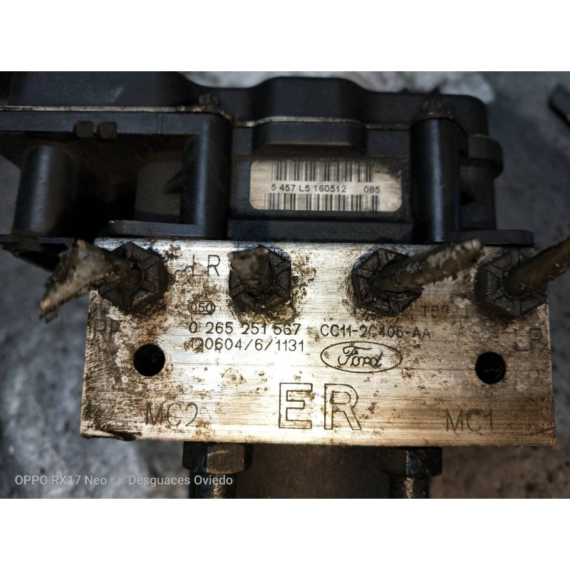 Recambio de abs para ford transit caja cerrada ´06 ft 260 k trend lkw referencia OEM IAM 0265251567 CC112C405AA 